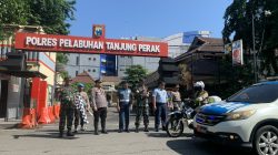 Bulan Bakti TNI – Polri Polres Pelabuhan Tanjung Perak Gelar Patroli Skala Besar